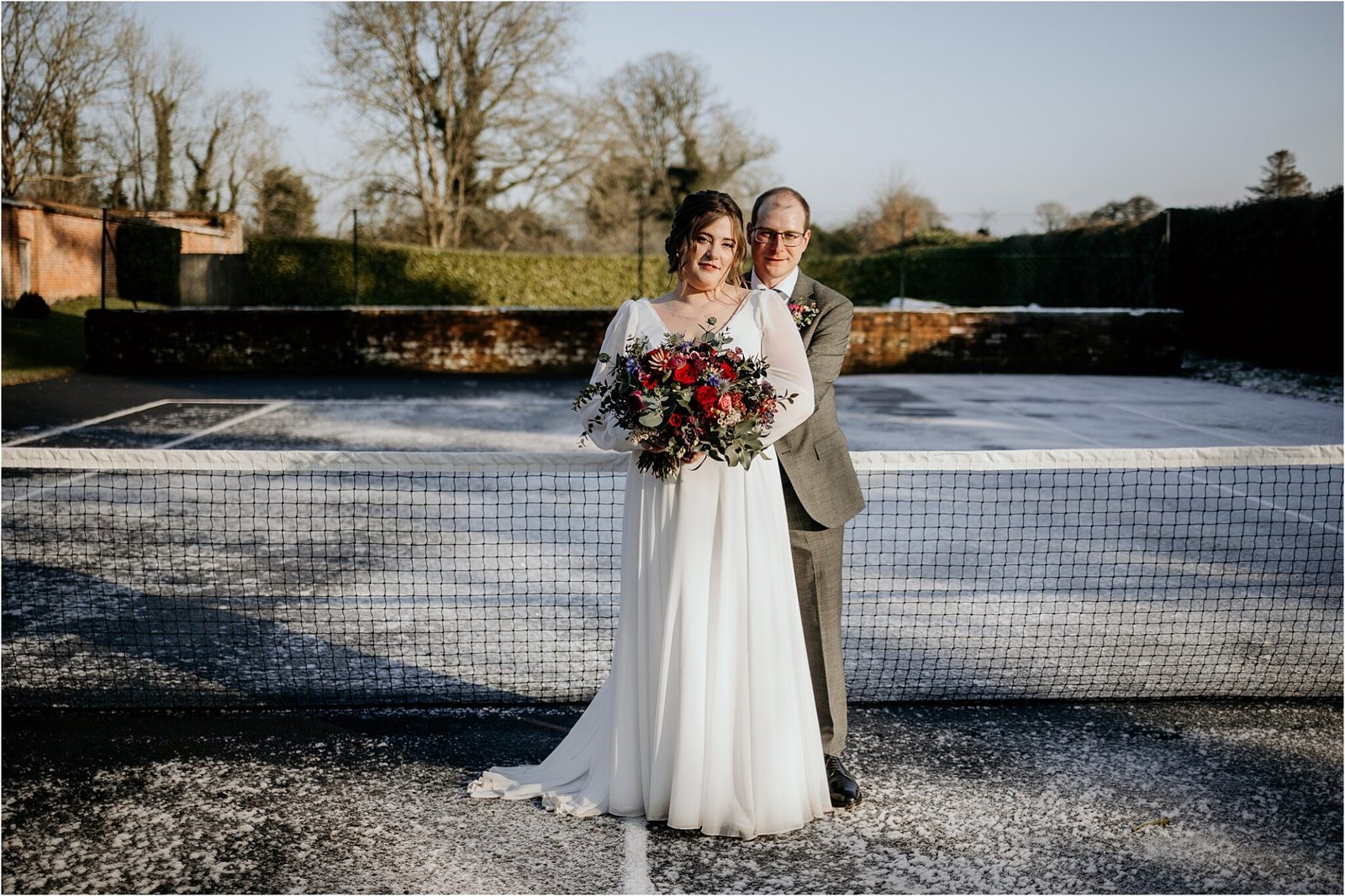 Snowy wedding